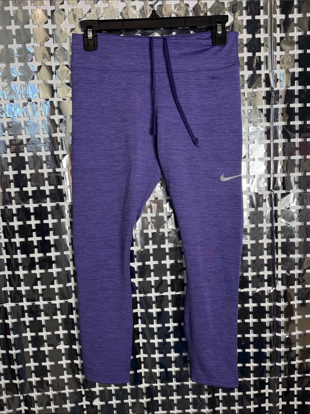 Nike Purple Heathered Athletic Leggings